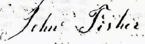 John Fischer SIgnature from Letter Home