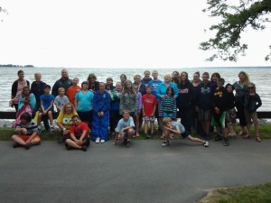 CAP’s Mentoring Program enjoys a team building day at Verona Beach State Park.