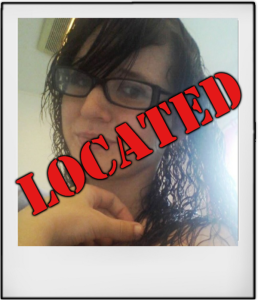 MISSING Person LOCATED Graphic