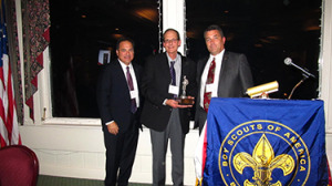 L-R Chairman Sam Berardino, Honoree Mark Miller, Council President Bill Kline