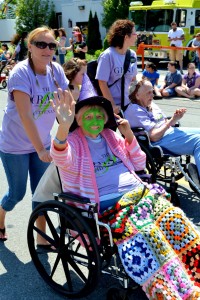 Marilyn Hordies, 87, dressed up as the wicked witch to participate in Saturday's Oz-Stravaganza parade. Marilyn is a resident of The Grand Rehabilitation & Nursing facility in Chittenango. Photo by Brian McDowell