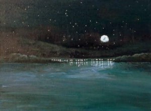 ‘Blue Moon’ by Thomas Contino and ‘Seascape’ by Anne Contino.