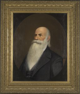 CNS#, code letter, Image number: 106670_D9N SUBJECT: Portrait of Judge Thomas Barlow in frame After Treatment Normal Illumination Front LIGHTS/LAMPS: Profoto Tungsten, EHC 500W/120v, 3200K x 2 LIGHTING GEOMETRY: 2 lights with softboxes, 45 degrees out, no angle down, 8 ft out from painting FOOTCANDLES or (UV) W/cm2: 200 CAMERA TO SUBJECT DISTANCE: 101in FILTER(s): None MAGNIFICATION or FIELD SIZE: None COMMENTS: