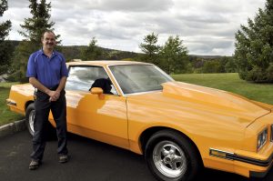 Matt Heckerman and his car. Photo by Franci Valenzano