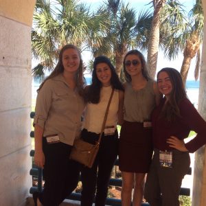Pictured from left are April Dabrowski, Shannon Nirelli, Julia DiVeronica and Lindsay Bazan.