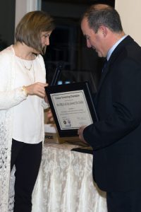 Pictured are Wendy Hunt of the Oneida County Health Department and Hank Leo, YMCA executive director.